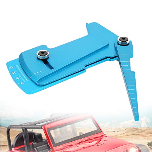 RC Car Camber Gauge Tool | Aluminum Alloy Adjustable Ruler for 1/8 & 1/10 Types | - 10° to + 10° Measurement | Simple Use for Road/Off - Road RC Vehicles