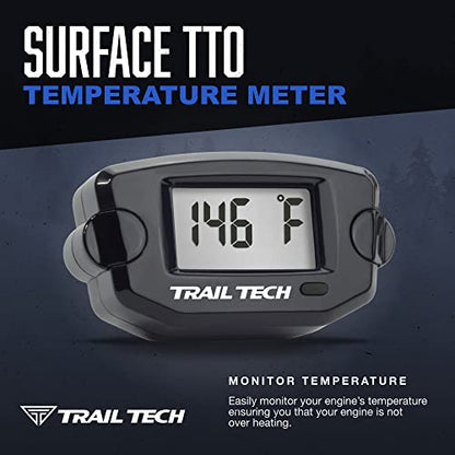 Trail Tech 742-ET1 TTO Temperature Digital Gauge 10mm CHT Spark Plug Sensor