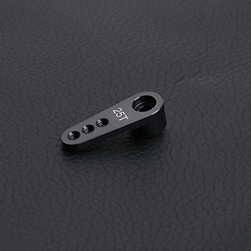 2X RC 25T Steering Servo Horn Arm 28mm Long 3 Holes M3 Thread for Remote Control Car Models 12mm 16mm 18mm Titanium Colour