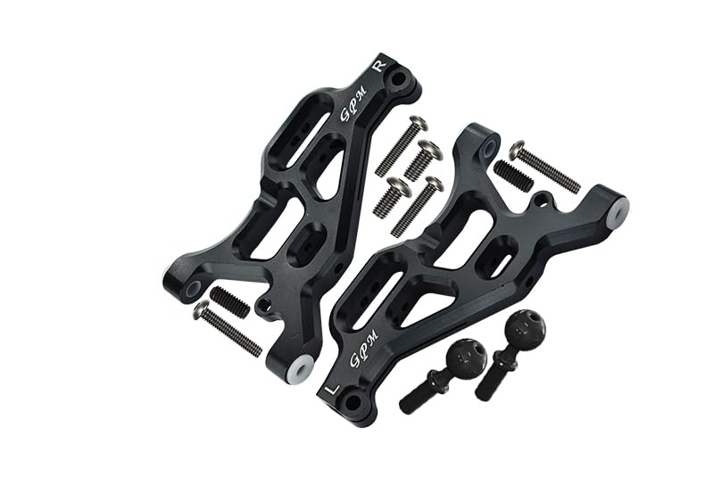 LIMITLESS/INFRACTION/TYPHON Upgrade Parts Aluminum Front Lower Arms - 2Pc Set Black