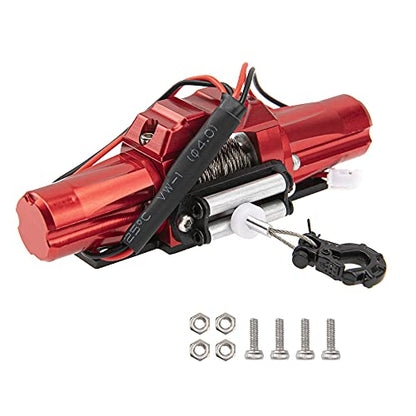 RC Car Winch,Universal Simulation Winch with Dual Motor Compatible with Traxxas TRX4 Axial SCX10 90046 D90 1/10 Scale RC Crawler Car