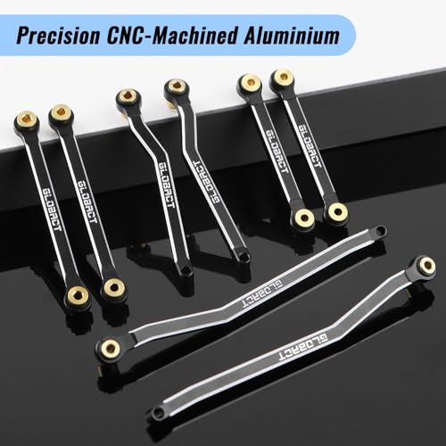 GLOBACT Aluminium Chassis Link Set for 1/18 Furitek FX118 Hobby Plus CR18P | High Clearance