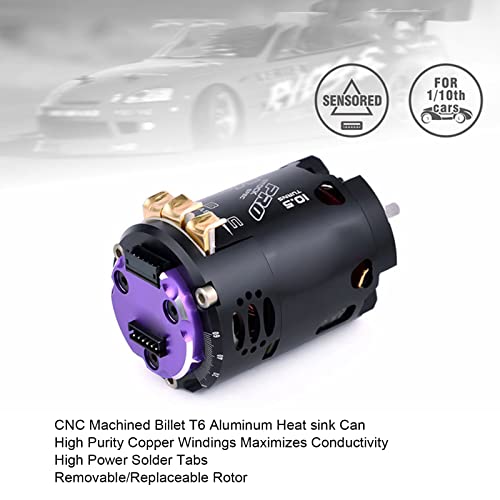 Changor 2300kv 540 V3 Sensored Brushless Motor with Low Internal Resistance for 1/10 1/12 RC Off Road Cars Aluminum