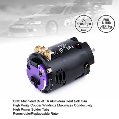 Changor 2300kv 540 V3 Sensored Brushless Motor with Low Internal Resistance for 1/10 1/12 RC Off Road Cars Aluminum