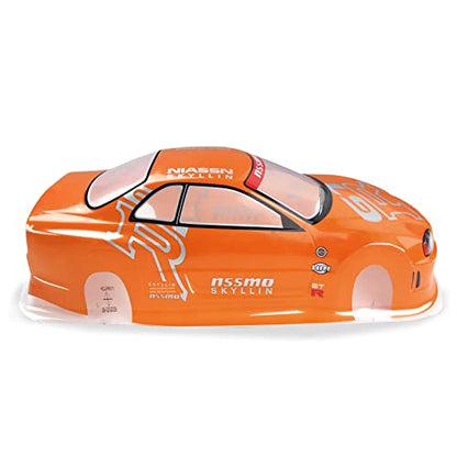 Manrock 1/10 Scale RC Painted Drift Racing Touring Onroad Car Body Shell GTR Orange