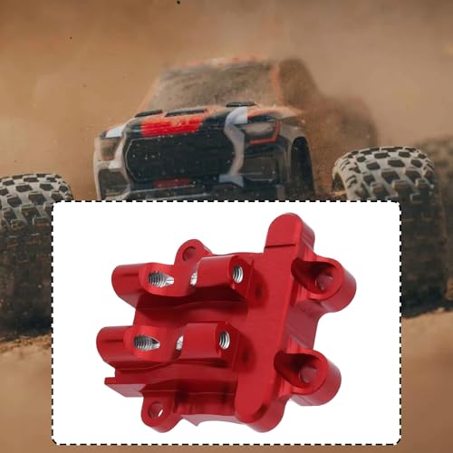 OTOTEC RC Car Rear Diff Cover Aluminum 7075 Differential Cover Compatible with ARRMA 1/18 Granite Typhon Mojave Grom Nascar, Red - color: Red
