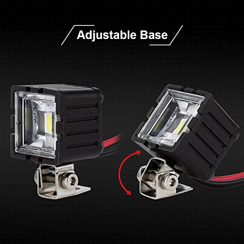 INJORA RC Crawler Lights LED Headlight for Axial TRX-4 TRX6 SCX10 90046 Wraith Redcat Gen8 1/10 RC Crawler Car,4PCS - size: B