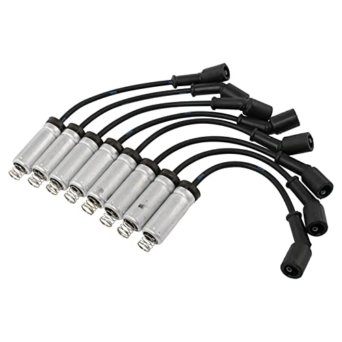 TRQ Ignition Spark Plug Wire Kit Set | For GMC Chevrolet Pickup Truck SUV V8 - style: IWA69001