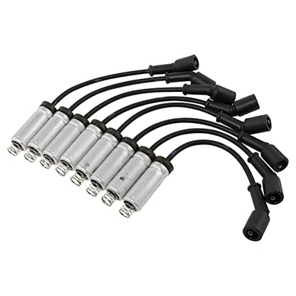 TRQ Ignition Spark Plug Wire Kit Set | For GMC Chevrolet Pickup Truck SUV V8 - style: IWA69001