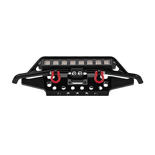 INJORA CNC Aluminum Front Bumper for 1/18 RC Crawler TRX4M Bronco Upgrade (4M-43) - size: Front