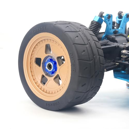 OGRC 12mm to 17mm Wheel Hex Adapter, Hex Extension for Slash Losi RC Car | Aluminum Hub, 10mm Extension, 17mm Wheel Conversion, for Traxxas Losi HPI 1/10 RC Truck Buggy, Blue - color: Blue