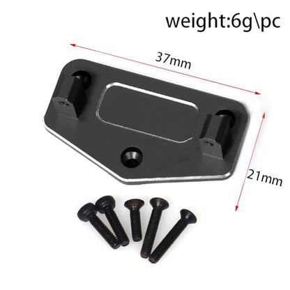 Aluminum Servo Mount Seat RC Upgraded Parts for LOSI 1/18 Mini LMT 4X4 Brushed Monster Truck RTR-LOS01026 RC Car, Black - color: Black Servo Mount