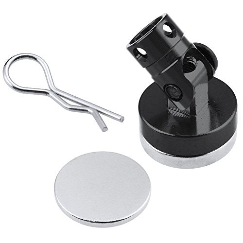 Hobbypark Aluminum Alloy Magnetic Stealth Invisible Body Post Mount for RC Hobby Model Car (Set of 4) (Black)
