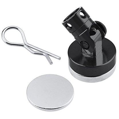 Hobbypark Aluminum Alloy Magnetic Stealth Invisible Body Post Mount for RC Hobby Model Car (Set of 4) (Black)