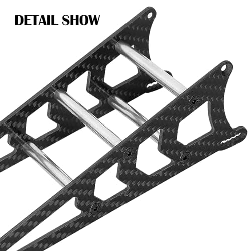 RC Carbon Adjustable Wheelie Bar Kit Tail Wheel Head up Wheel Upgrades Part for 1/10 Slash,Rustler,Bandit,Stampede VXL 2WD,Carbon Adjustable Wheelie Bar w/Mount Hops Up, Black - color: Black（upgrades Part）