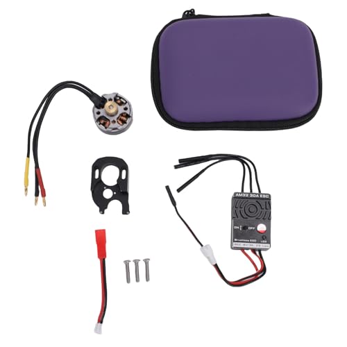 JTLB Brushless Outrunner Motor ESC Combo Fit for Axial SCX24 1/24 RC Crawler Kit 30A with Mount