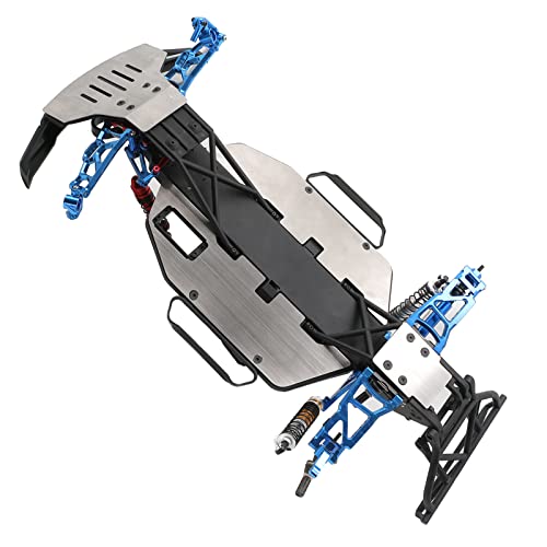 Palumma RC Chassis Armors Set, Stainless Steel Chassis Armors Protection Skid Plate for 1/10 TRAXXAS Slash 2WD RC Car Upgrade Part(Silver)