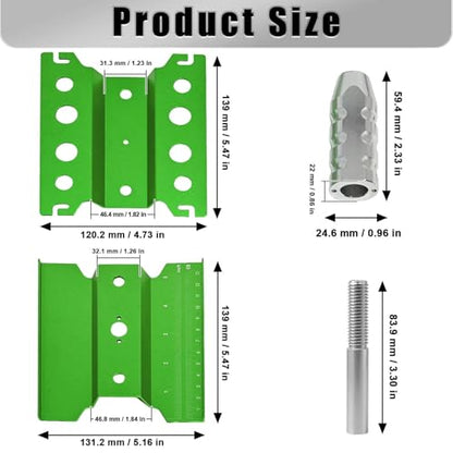 Rc Car Stand with Lit Lower Adjustable & 360'Rotatable, Rc Stand Repair Station with Shock Holder for TraxxasTRX4 Arrma Losi Axial Hsp Hbx Mix Wltoys, Wrenching On 1/8 1/10 1/12 1/14 Rc Rig Green - color: Green