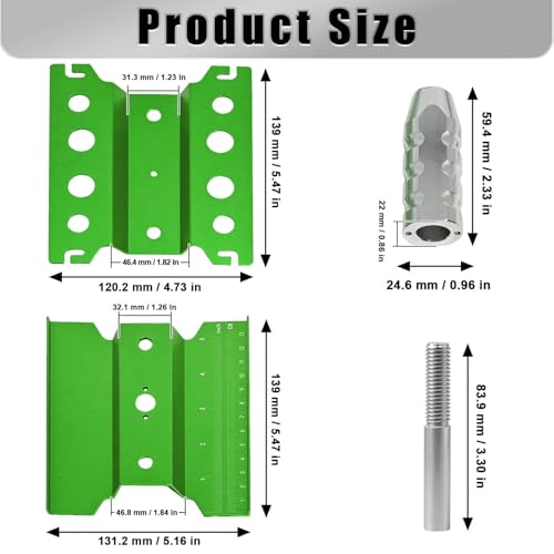Rc Car Stand with Lit Lower Adjustable & 360'Rotatable, Rc Stand Repair Station with Shock Holder for TraxxasTRX4 Arrma Losi Axial Hsp Hbx Mix Wltoys, Wrenching On 1/8 1/10 1/12 1/14 Rc Rig Green - color: Green
