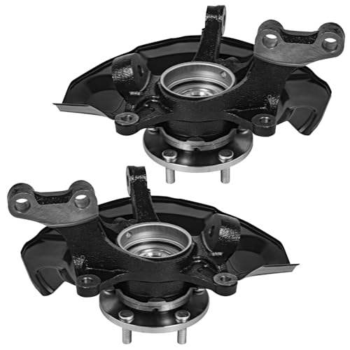 Detroit Axle - FWD Front Steering Knuckles Rear Wheel Hub Bearings | Replacement for 2004 2005 2006 2007 Toyota Highlander 3.3L - size: 4UW47817/Kit