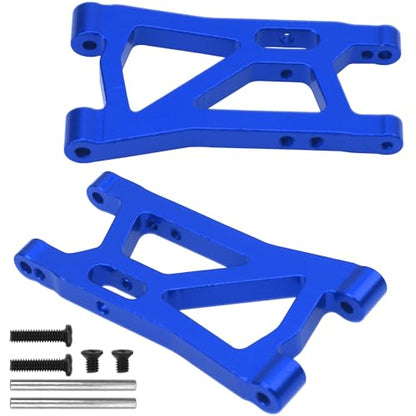 ShareGoo Metal Swing Arms Steering Knuckle Carrier & Steering Assembly Upgrade Parts Compatible with Remo Hobby Smax 1621 1625 1631 1635 1651 1655 1/16 RC Car (Blue) - color: Blue