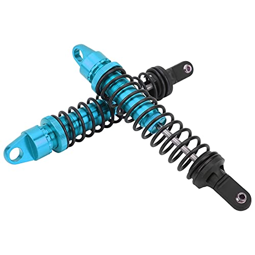 2Pcs 188mm RC Aluminum Shock Absorber Damper for 1/5 Scale OffRoad Cars, Suitable for HSP 94050 RC Gasoline Vehicles (Blue) - color: Blue