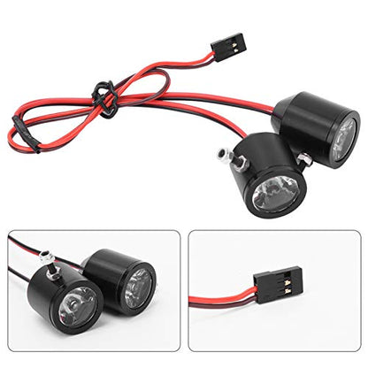 Joyzan RC Spotlights, Crawler Headlight LED Light Car Front Searchlights | Roof Rack Lamp Bar Kit Receiver Powered Bright Lights Simulation Spare Part Replacement for Kids Toy Truck Vehicle Model 3W