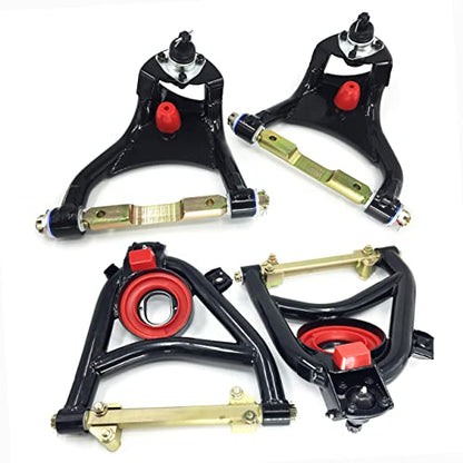 Heavy Duty Tubular Front Suspension Kit Compatible with Chevy Bel Air, 210, 150, Nomad 1955-1957 - Upper & Lower Control A-Arms Set with Ball Joints - size: 888125