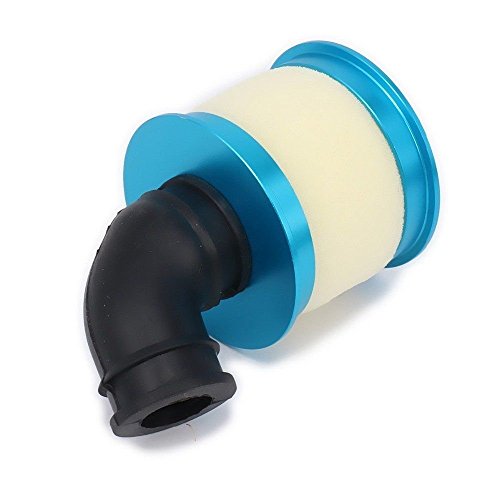 ShareGoo RC Aluminum Capped Air Filter Element Sponge 04104 Upgrade Parts Compatible with 1/10 HSP Traxxas Himoto Redcat RC Nitro Truck Buggy (Blue)