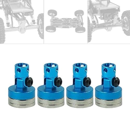 4 Pieces RC Body Post Metal Mount Column Shell Mount Model Car Accessory Vehicle Body Post Upgrade Suitable for RC Car Hobbies Repair, Blue - color: Blue