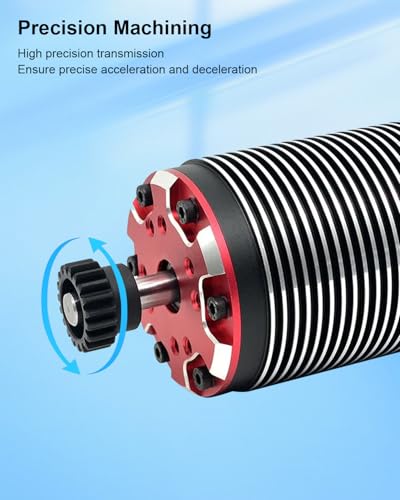 Rc Pinion Gear Set 13T 14T 15T 16T 0.5M 2mm Fit for 1/18 Hobbyplus | Compatible with FUR-2411 FUR-2412 FUR-2413 FUR-2414 CR-18P EVO PRO, with Hex Key
