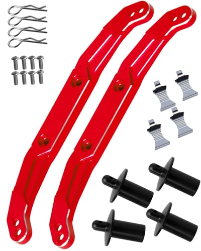 Alloy Body Mount Upgrades Part for 1/10 Slash 4x4/Slash 4x4 VXL,Body Mount Hops Up,Red - color: Red - Upgrades