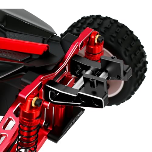 Aluminum Alloy Rear Wing Mount for Arrma 1/14 Typhon GROM Upgrade Parts (Black) - color: Black