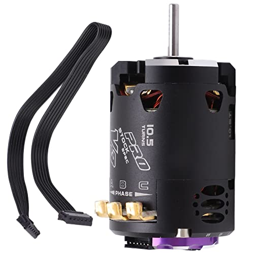 Dilwe Brushless Motor, 540 V3 10.5T Sensored Brushless Motor,RC Car Motor for 1/10 1/12 RC Off Road Drift Car, Brushless RC Motor RC Accessories