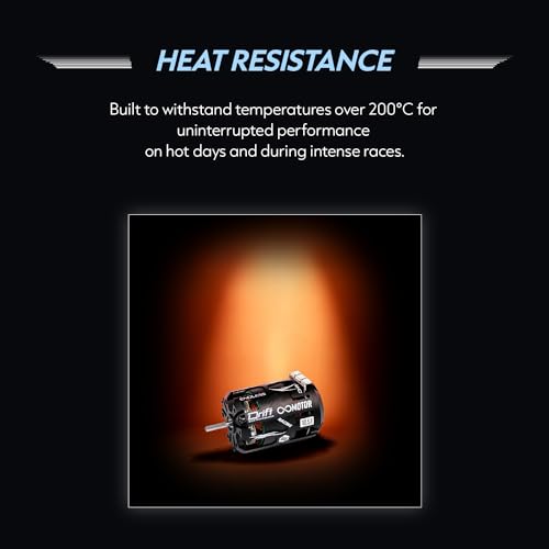 KWTRC Endless 540 Brushless Motor, High-Torque & High-Efficiency RC Motor, Heat-Resistant, Lightweight Design, Compatible with 1/10 RC Drift Cars, Race Cars (10.5T) - style: 10.5T
