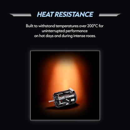 KWTRC Endless 540 Brushless Motor, High-Torque & High-Efficiency RC Motor, Heat-Resistant, Lightweight Design, Compatible with 1/10 RC Drift Cars, Race Cars (10.5T) - style: 10.5T