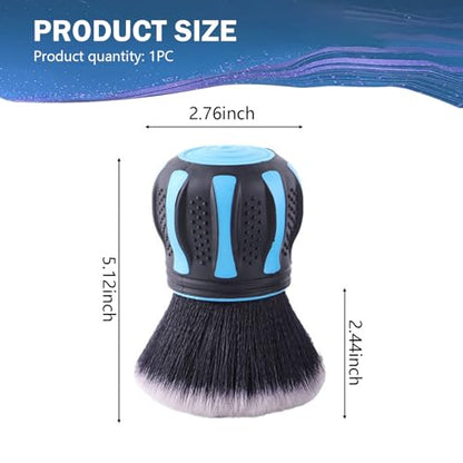 Car Interior Brush, Soft Bristles with Storage Rack, Car Beauty Tools, Car Detailing Brush Kit, Suitable for Most Cars (Blue) - color: Blue
