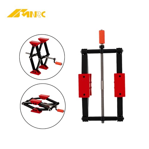 Alum Adjustable RC Car Stand Repair Work Station for 1/12 1/10 Slash TRX4 Axial Arrma Redcat Losi Series Workstation Upgrades Part Red - color: Red