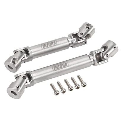 INJORA Stainless Steel D-Shaped Hole Drive Shaft for SCX24 JLU C10 Bronco