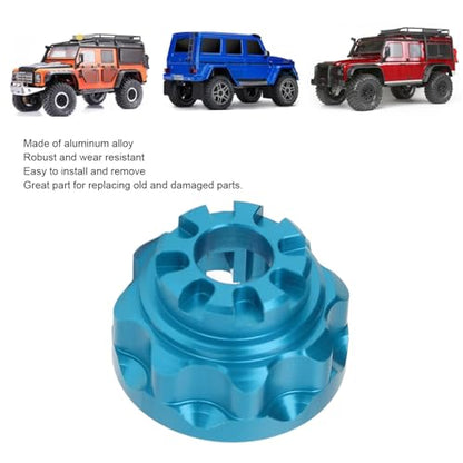 Metal Differential Case, Aluminum Alloy Upgrade Parts Accessories Front Rear Universal Diff Case with 4 Screws for 1/10 RC Car (Blue) - color: Blue