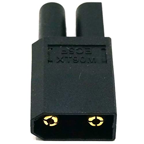 One Piece EC5 Female to XT90 Male Connector Adapter Plug Black