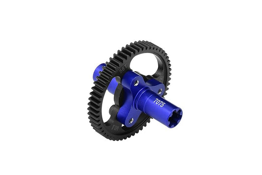 GPM Medium Carbon Steel 56T Spur Gear 0.8 Module/32 Pitch for ARRMA 1/8 Vendetta 4X4 3S Blx - Ara4319V3 (Blue) - color: Blue