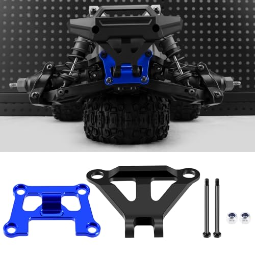 Aluminum Front Bulkhead Mount Strengthenfor Tra-xxas 1/16 Mini Maxx | 4WD RTR Brushless Monster Truck Upgrades Blue Front Bumper Support Mount - color: Blue