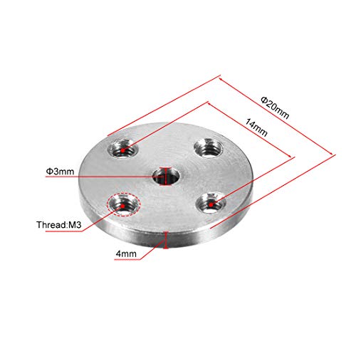 uxcell 5pcs Servo Arm Horn Aluminum 25T Silver Tone
