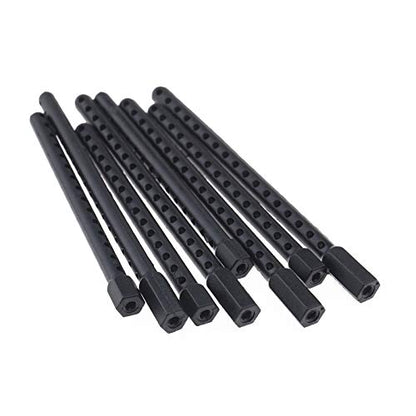 8 Pcs RC 1:10 Body Post Mounts Black Plastic Compatible with HSP 94122 94102 94123 94103 Model RC Car Replacement Parts