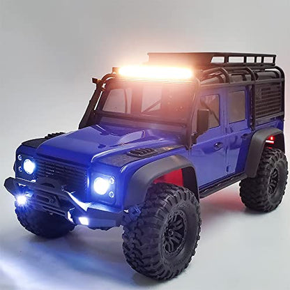 RC Roof Rack Light Bar LED Lamp for TRX4M Defender 1/18th RC Crawler Car Upgrades Parts