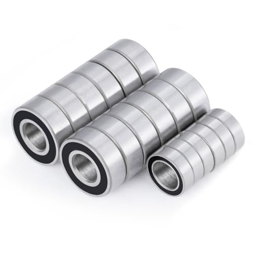 18pcs/Set Steel Rubber Sealed Bearings Kit for Tamiya M05&M06 Series | 1/10 RC Car Upgrade Parts