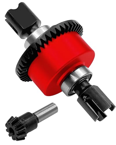 43T Differential Active with 10T Input Gear Upgrades Part for 1/7 Fireteam Mojave 1/8 Karton Notorious Outcast Talion,Metal Diff Set Hops Up,Replace #ARA310957,Red - color: Red(43T-10T)