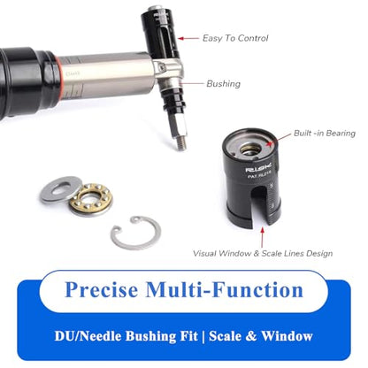 Bushing Removal Tool for Mountain Bikes - Compatible with Rockshox Fox, Suspension Shock Tool for Bushing Installation & Removal