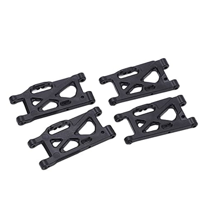 RC Suspension Arm, 4PCS Front Rear Swing Arm Set Black for WLtoys 144001 144002 124019 124018 124017 144010 Off - Road Buggy Drift Car Toy